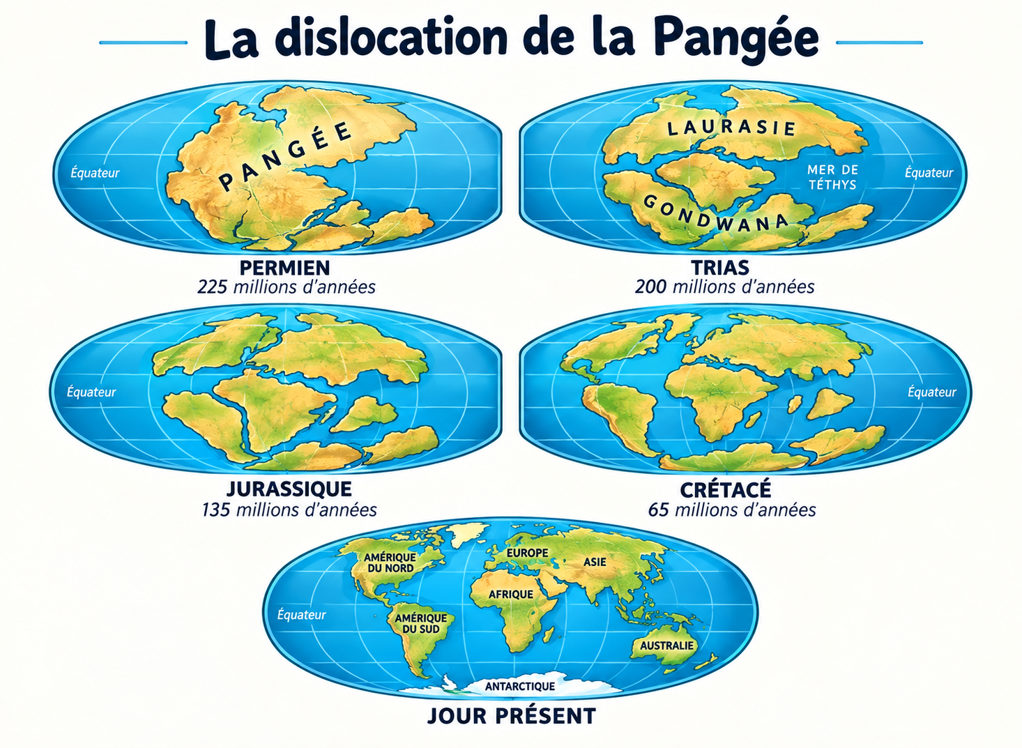 La dislocation de la Pangée