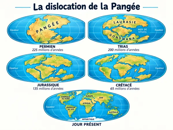 La dislocation de la Pangée