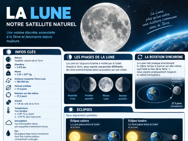 Infographie de la Lune